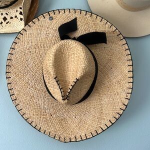 Peter Grimm Rancher hat with Black Bow Tie Hat